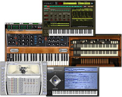 Les instruments virtuels se déclinent essentiellement sous forme de plug-ins.