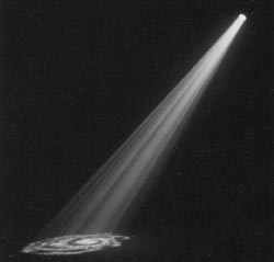Faisceau decoupe avec un gobo