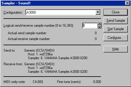 envoyer et recevoir des samples