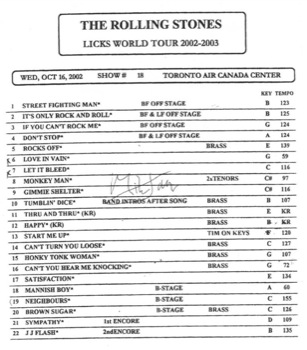 Setlist