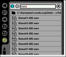 Le navigateur de fichiers/plug-ins a encore été amélioré pour la version 5 du Live d'Ableton
