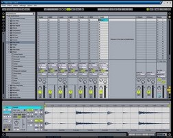 Le fenêtre Session d'Ableton Live 5