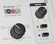 Basculement entre les modes de filtres dans l'Xpass Filter