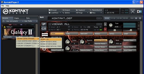 Menu principal