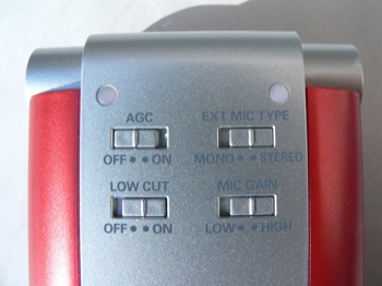 Commandes au dos de l'appareil