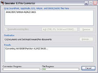 Conversion avec le logiciel Emulator X d'E-MU