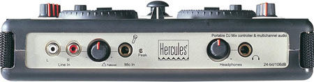 Face avant de la DJ Console d'Hercules