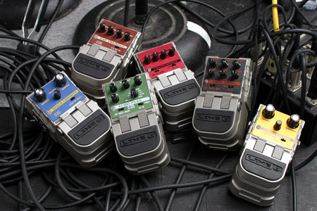 Photo de famille pour la gamme Tone Core de Line 6