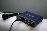 La Fast Track Pro de M-Audio : à peine plus longue qu'un micro...