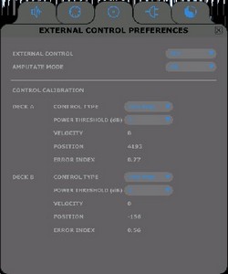 External control preferences