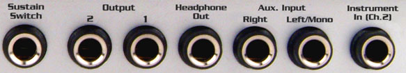 Entrées et sorties de l'Ozone de M-Audio