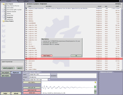 Onglet Projects dans Tracktion de Raw Material