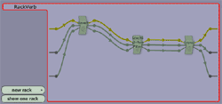 Exemle de rack virtuel dans Tracktion