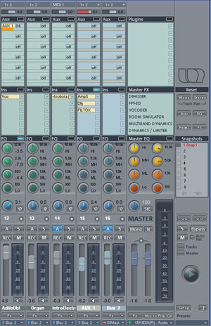 Fenêtre de mixage