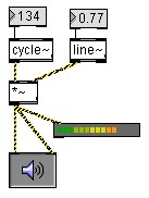 Assignation d'un vu-m&egrave;tre dans Max-MSP ( IRCAM / Cycling'74)