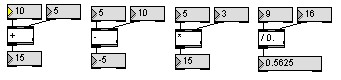 Calculs avec Max-MSP ( IRCAM / Cycling'74)