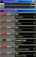 Performances du FM7 dans Cubase VST