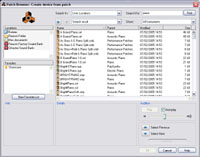Le nouveau gestionnaire de presets de Reason 3