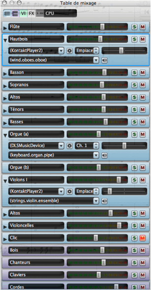Table de mixage