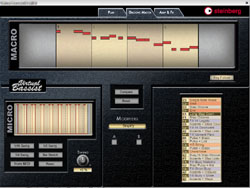 Edition des patterns de base grâce au Groove Control dans le Virtual Bassist de Steinberg