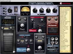 Les effets disponibles dans le Virtual Bassist de Steinberg