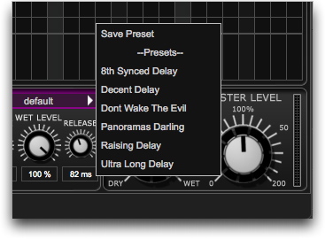 Presets effets